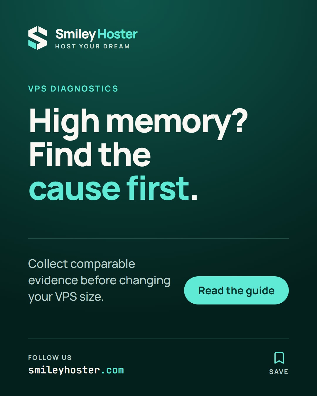Slide 1 of 5: VPS diagnostics. High memory? Find the cause first.. Collect comparable evidence before changing your VPS size.